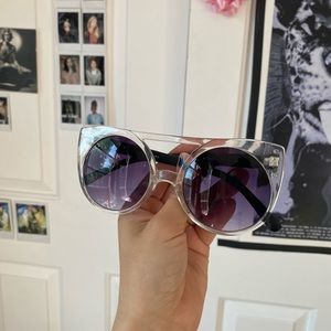! SOLD ! Purple Lensed Cat Eye Sunglasses